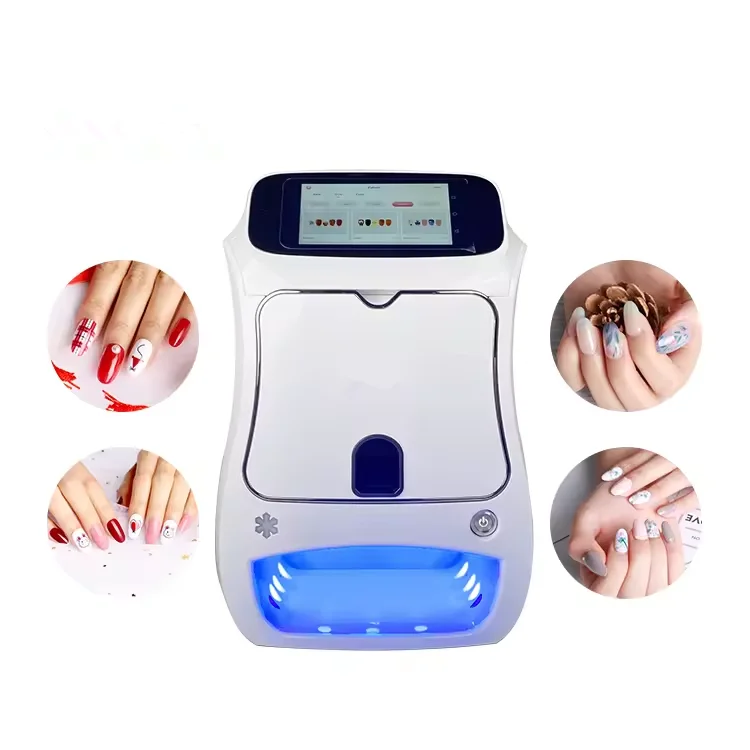 Direct factory price 10s Fast Printing Auto WIFI USB DIY 3D Digital Nail Art Printer Mobile Nails Print Dryer Fingernail Machine