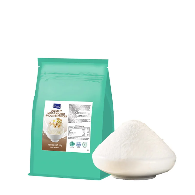 Порошок Flago Panufacturer кокосовое молоко ароматизированный порошок для бритого льда белый смузи упаковка 1 кг