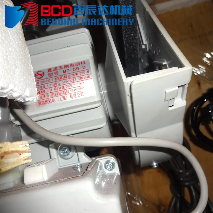 Typical automatic 4 thread mattress overlocking and flanging sewing machine