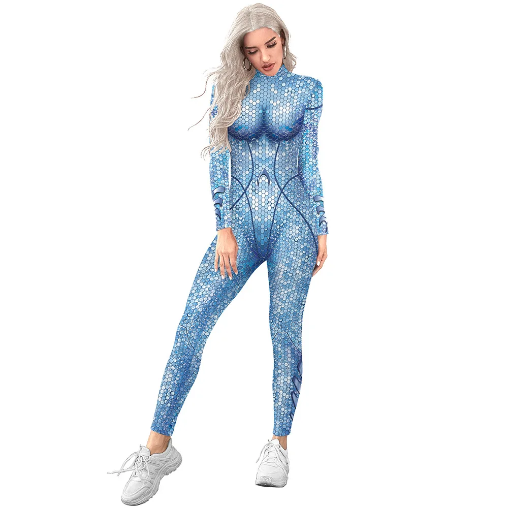 2020 Newest halloween adult onesie Sequins Queen of the Sea costume halloween outfits