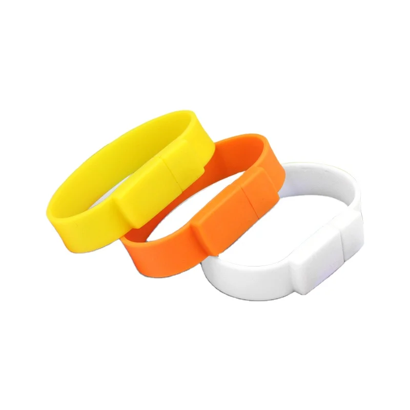 Custom Silicon Wristband Pen Drive 128mb 256mb 512mb 1GB 4GB 8GB 16gb 64mb bracelet USB Disk 2.0 3.0 OEM Rubber USB Flash Drive