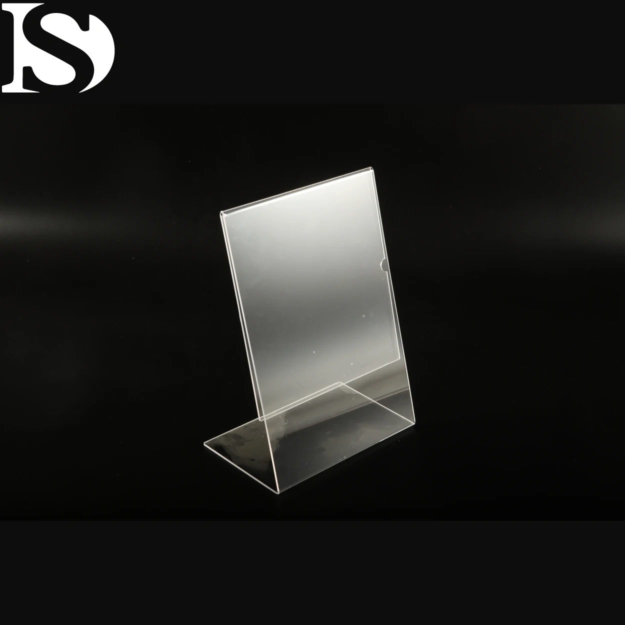 Clear 2mm acrylic display menu stand plastic  sign holder