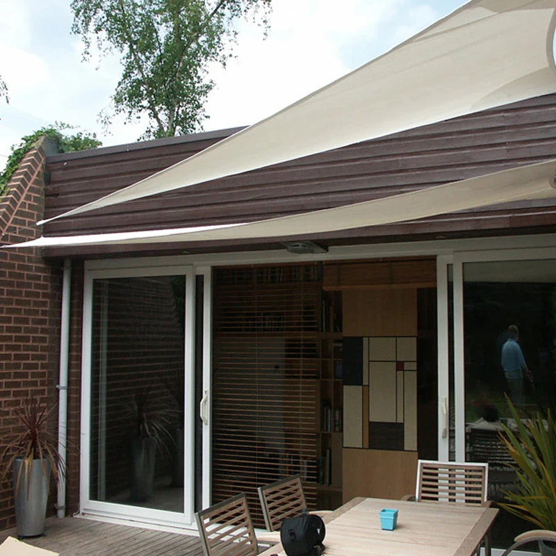 SanJian Outdoor Canopy Patio 100% Virgin HDPE Waterproof Straight Edge Sail Sun Shade Canopy