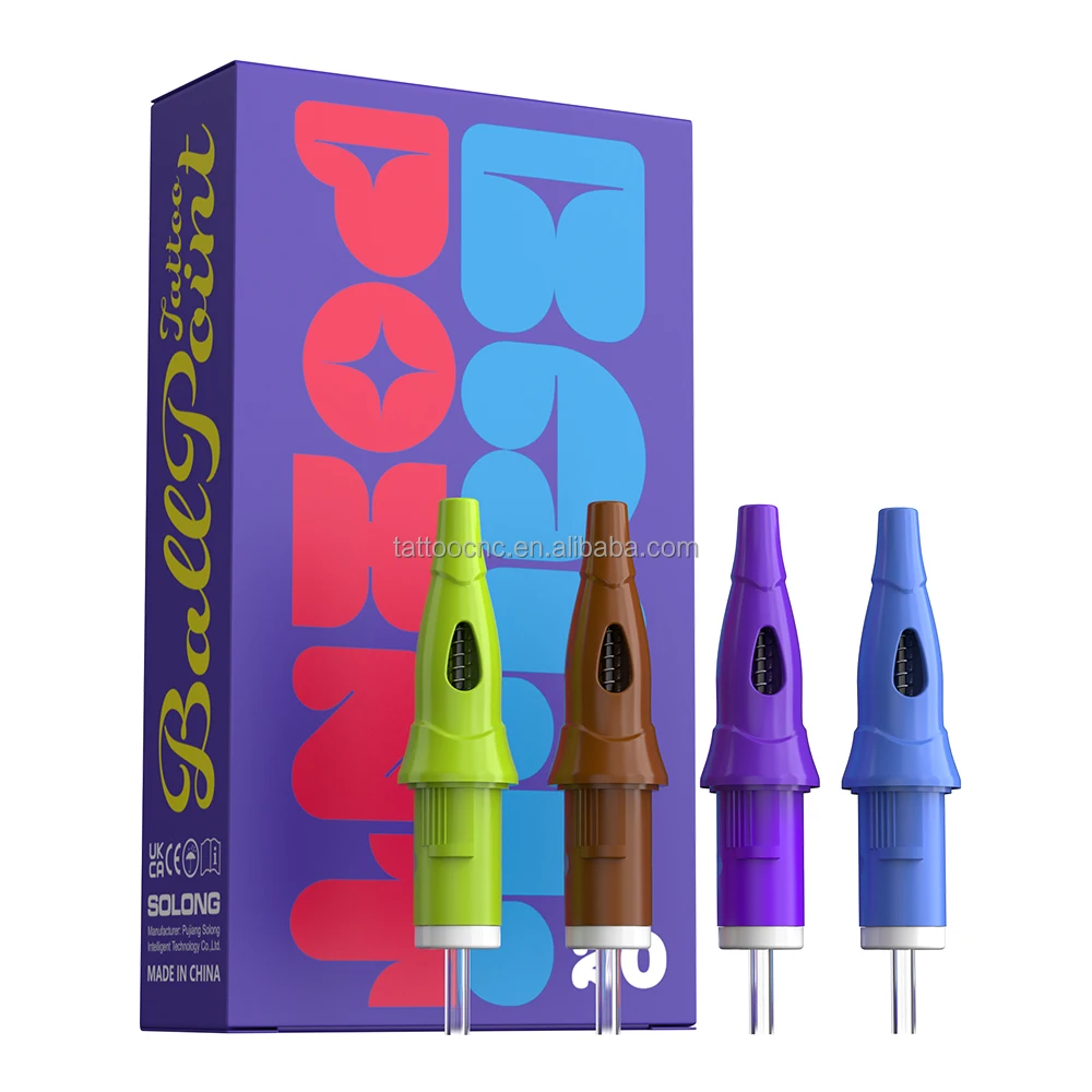2024 Arrival Premium Quality Tattoo Ball Point Cartridge Needle for Academy Teaching Universal Use for Machine Pen