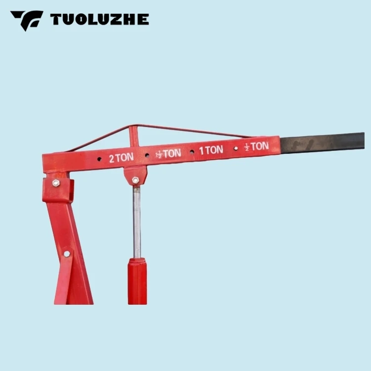 Foldable style heavy lifting tool 2t shop crane with engine stand