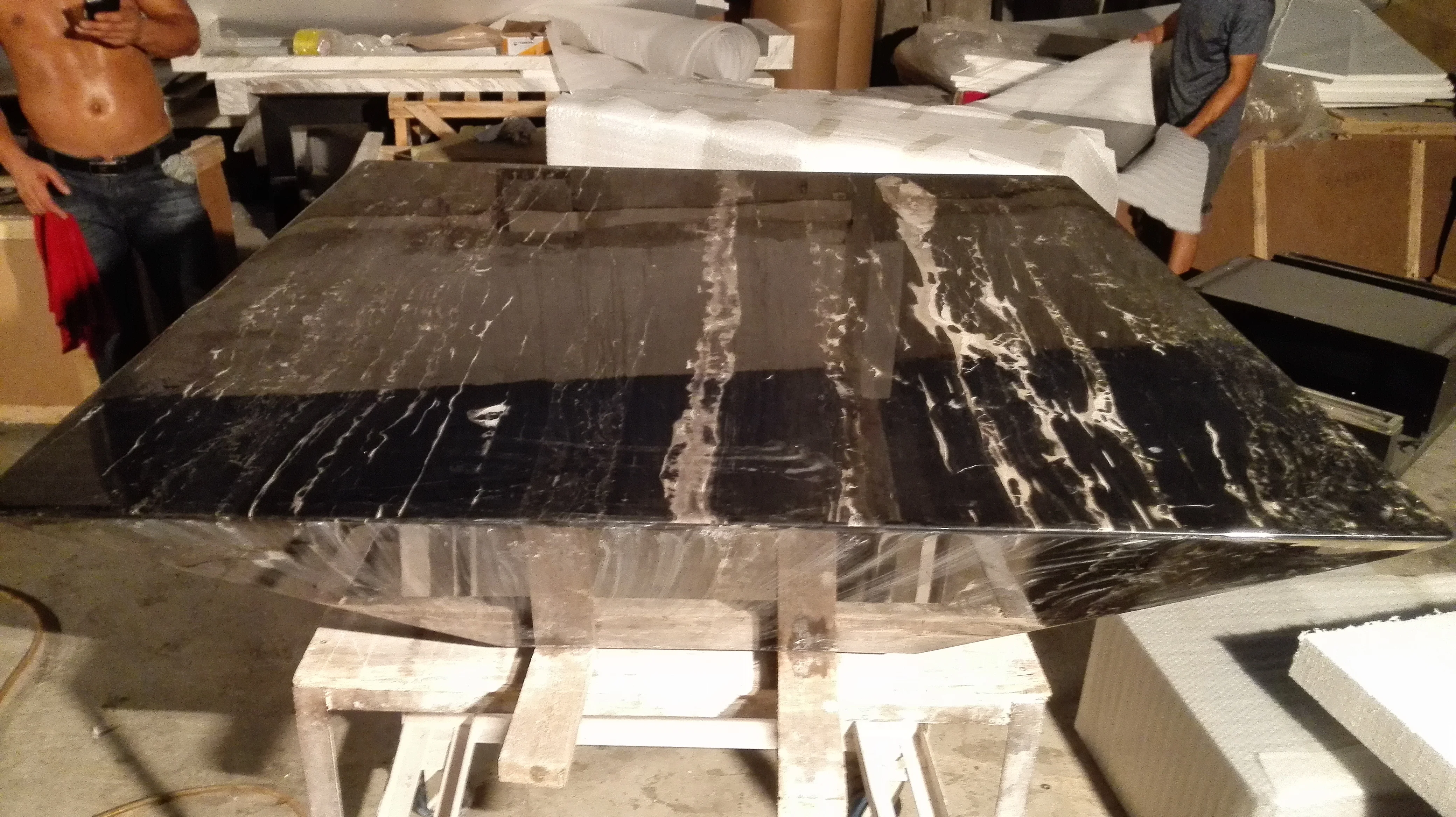  New Sofa Center Table Designs Square Coffee Colored Black Natural Real Marble Polished Top