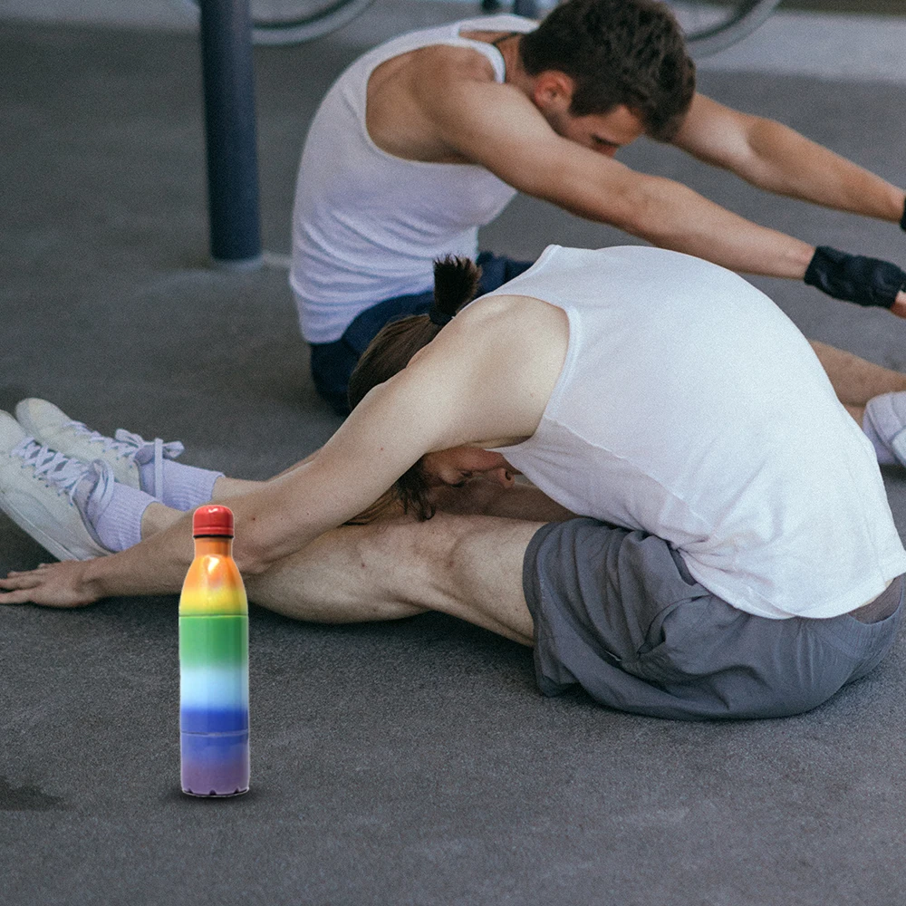 2021 New Custom  Vacuum Stainless Steel Insulated Protien Shaker Cup Bottle Custom Logo 500ML 750ML