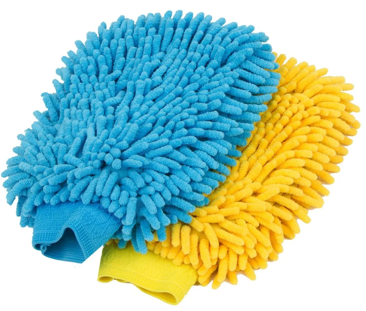 Chenille Microfiber Wash Mitts  Car Washing and Detailing; Scratch-Free, Lint-Free, Double-Sided, Plush, and Absorbent