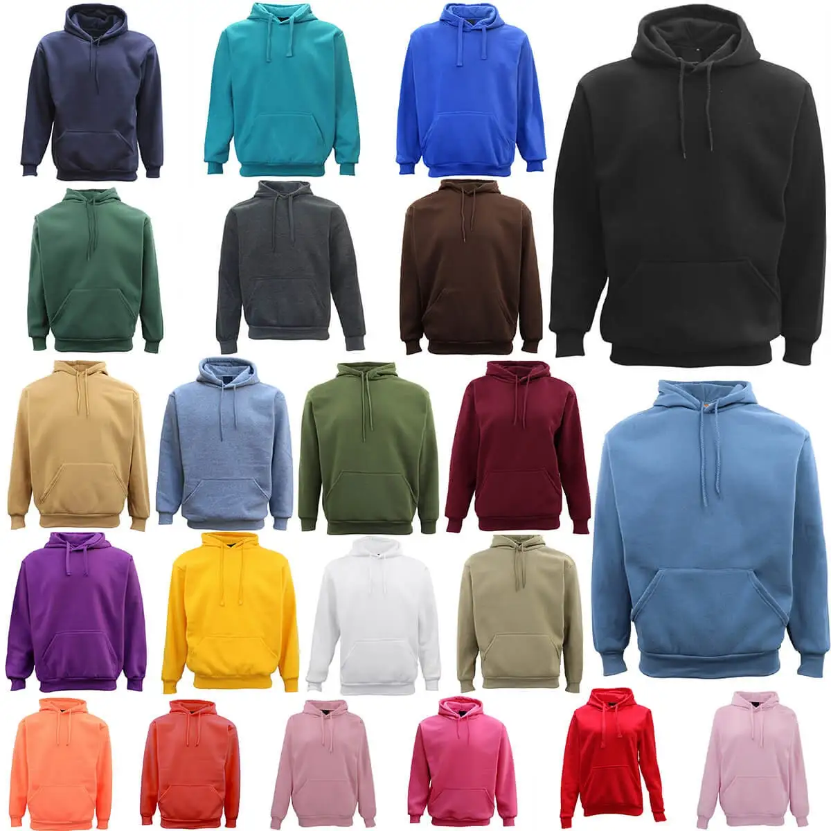 wholesale high quality plain high collar unisex 100% cotton hoodie customizable gsm mens hoodies oem blank hoddies