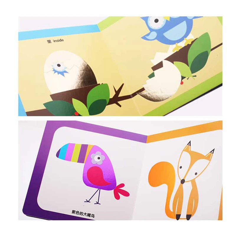 Publishing quality hardcover baby touch books printing kids learning book printing