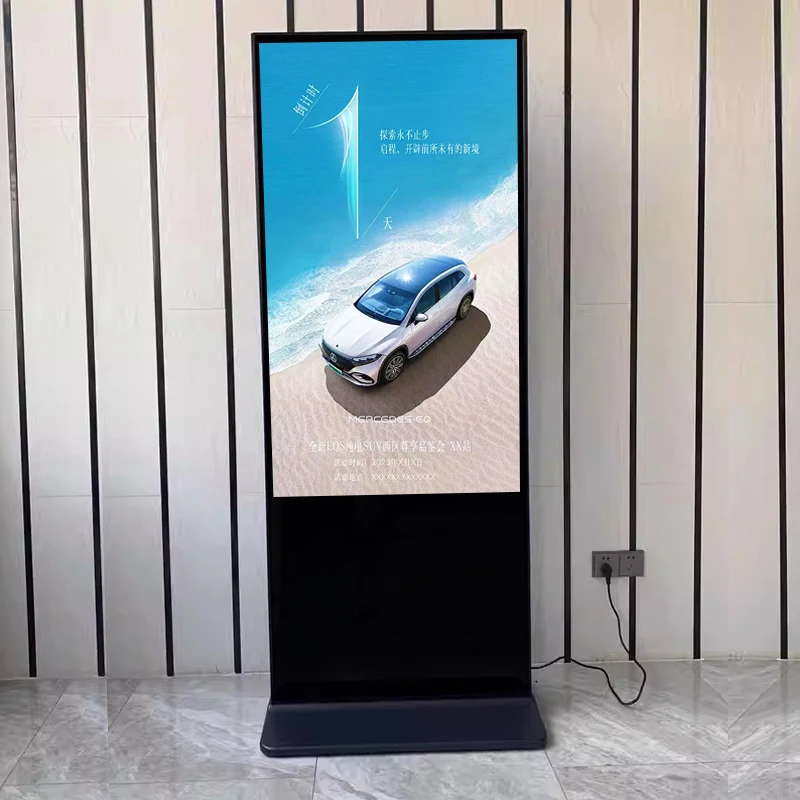 Customizable floor portable smart double sides standing digital signage digital signage displayer