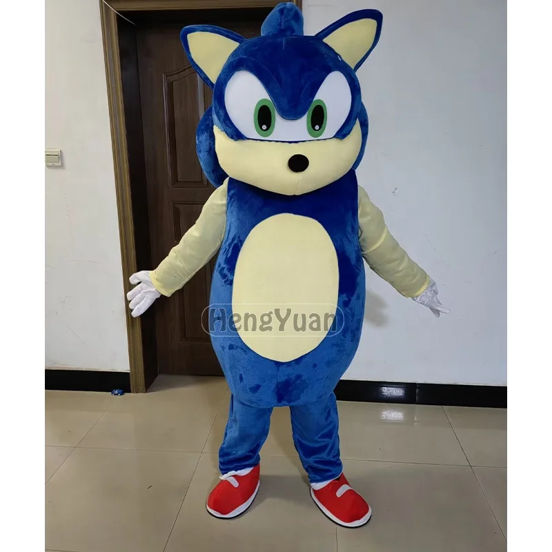 Hengyuan Hedgehog Mascot Costume Plush Mascot Watermelon Mascot Costume Halloween Fancy Dress