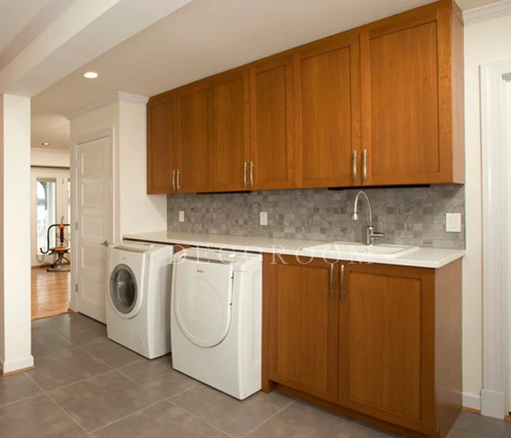 Custom Made Allen Roth Bathroom Vanity With Bar Sink Laundry Room