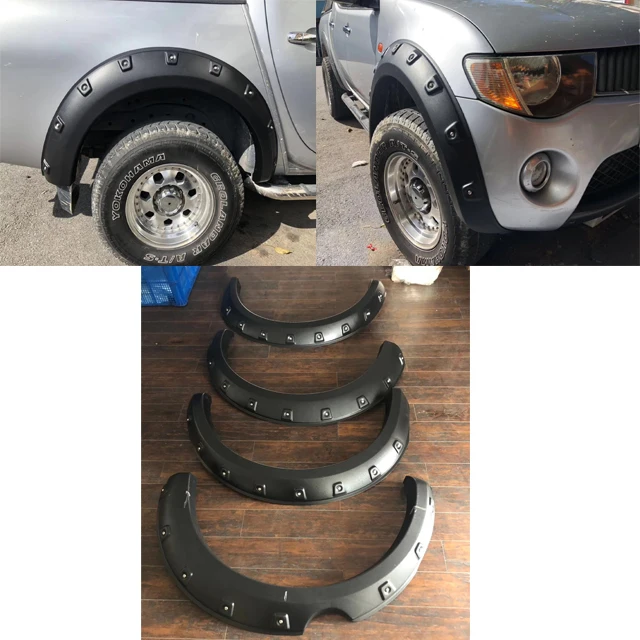 Высокая производительность Aftermarket ABS изменение крылья с разных цветов украшенные заклепками черный арок ДЛЯ Triton
