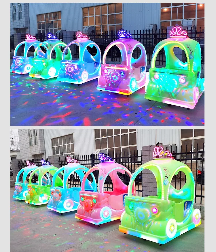 Princess Float Bumper Cars Amusement Funfair Kids Ride Luminous Electric Amusement Car Princess Float for Sale