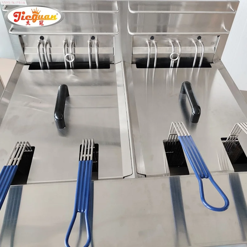 Vertical Electric commercial Deep Fryer with 6-Channel Timer CE  certificate