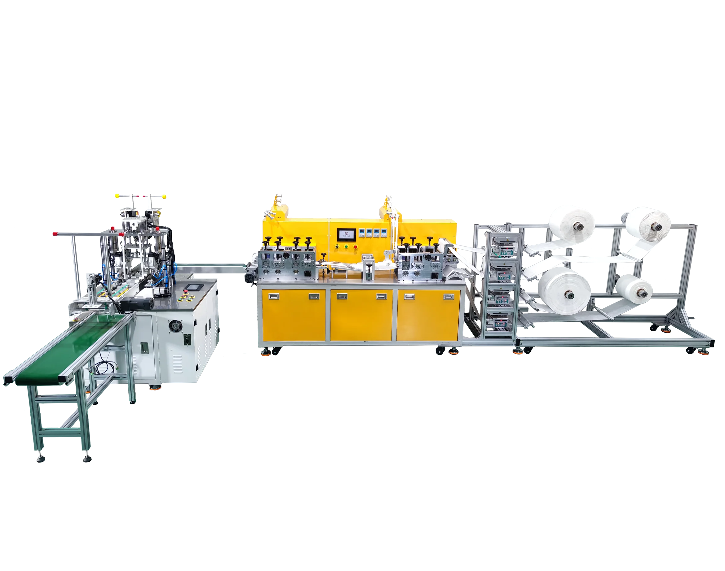 Ready to Ship High Quality Nonwoven Fish Type Kf94 Face Mask Making Machine New Product 2022 Manufacturing Plant South Korea CE