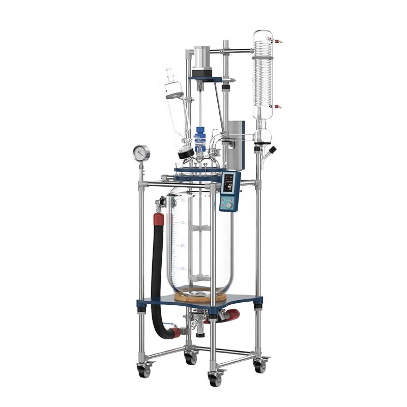 Core Component 2-Liter to 3-Liter Jacket Glass Reactor Distillation Tank Engine
