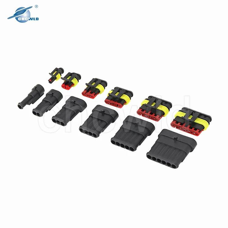 TE AMP tyco 1.5mm waterproof superseal series auto female auto 4 pin wire harness connectors terminals  282089-1