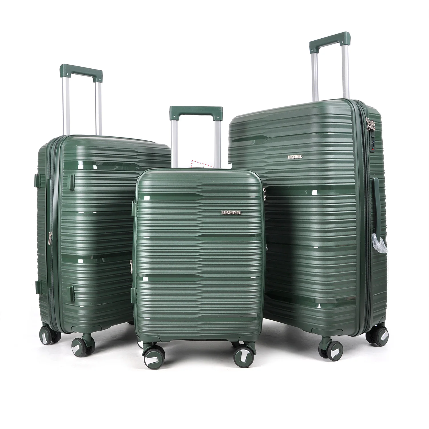 Factory Wholesale Large Capacity Multifunctional Luxury Traveling Carry on pp Travel Bags Luggage Set 3