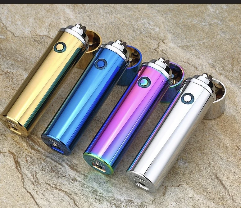 Electric Rechargeable Arc Candle Lighter USB Lighter with Upgraded LED Battery Display Safety Switch