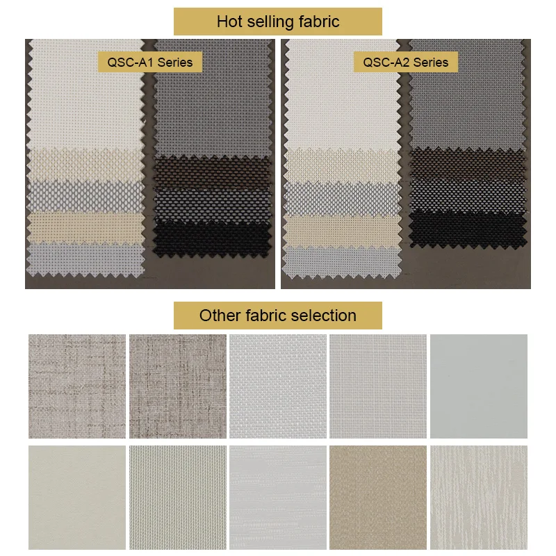 QINGYING custom make remote control window black out roller blinds