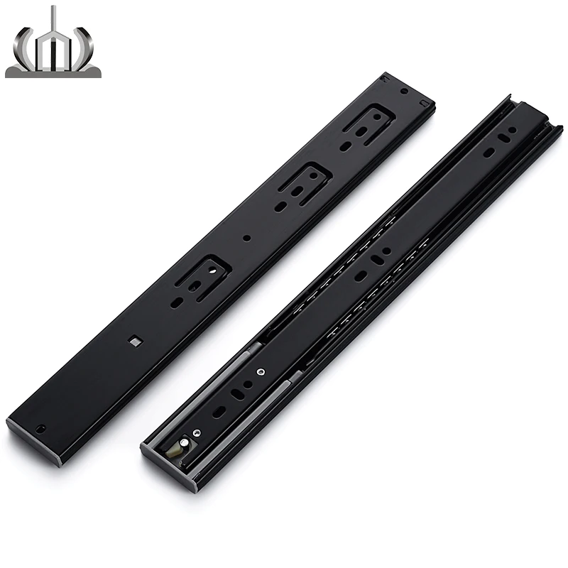 Soft close full extension ball bearing slide 3 Folds Chest Of Drawers Drawer Slides