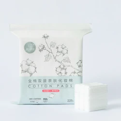 Safety material skin friendly cosmetic cotton makeup remover Cosmetic disposable cotton wool pads