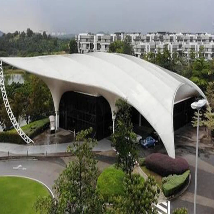 Architecture Tensile Membrane Structure Fabric Material Sun Sail Tensile Membrane Structure Tent For Outdoor Playground