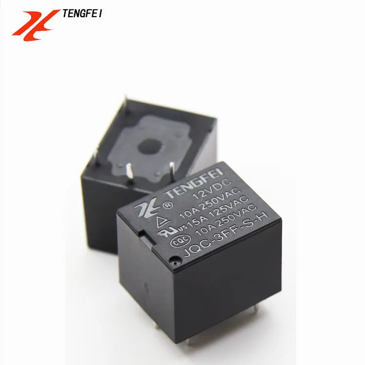 TENGFEI JQC-3F T73 DC12V 4 Pin Mini  Electric Relay Module