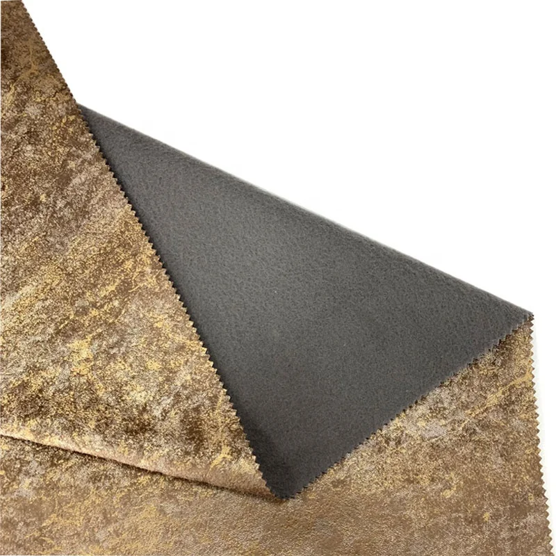 Custom home deco fancy dutch velvet glitter fabric shiny upholstery holland velvet fabric with bronzing for antique furniture