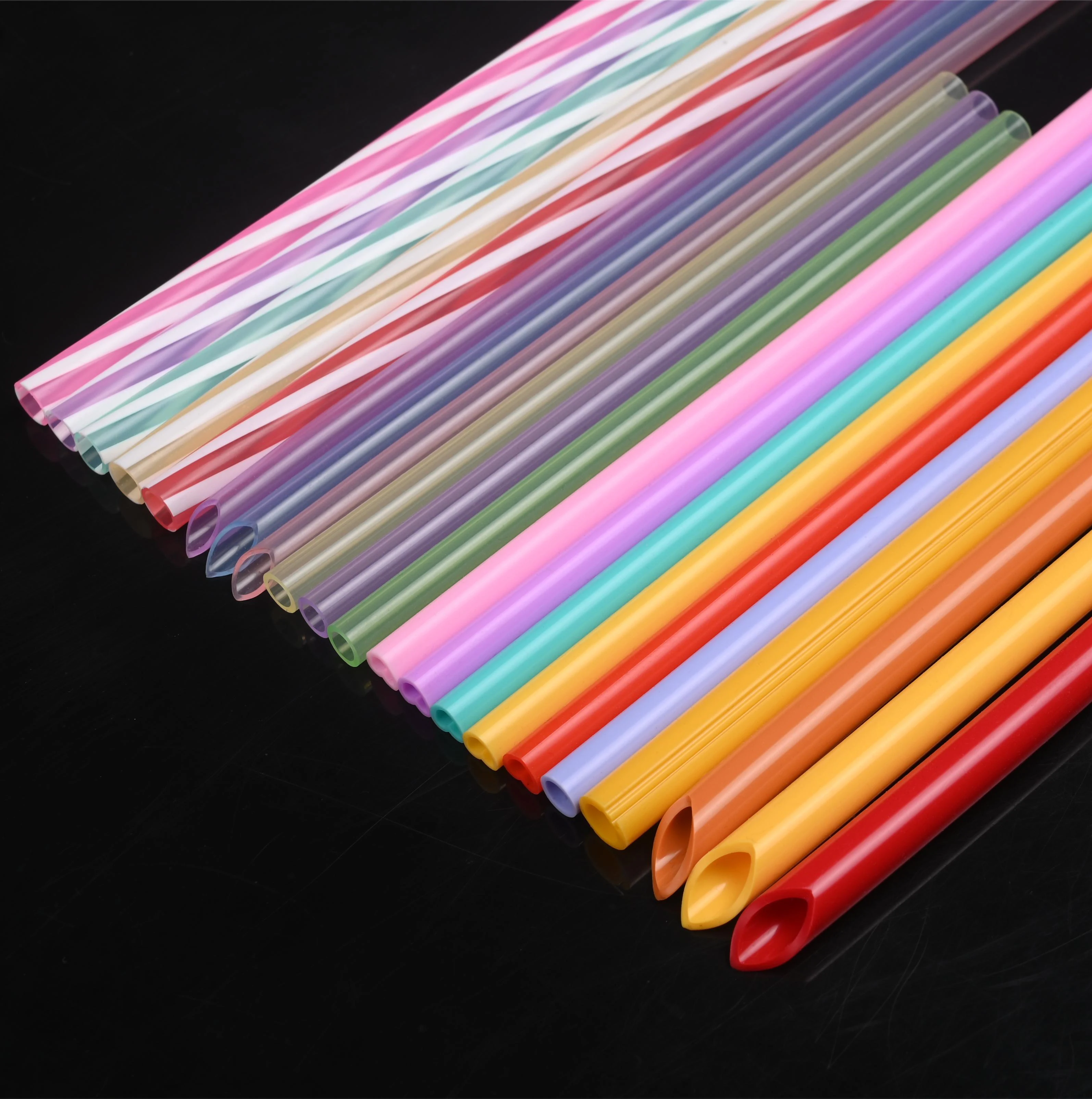 Custom Size Bpa Free Food Grade Colourful Clear Reusable Drinking Juice Coffee Silicone Straws For Water Bottles