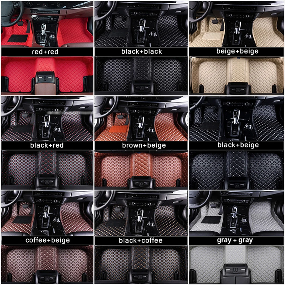 Chery Tiggo 8 3D Customizable Luxury Anti-slip Waterproof Leather Car Floor Mats Universal Fit