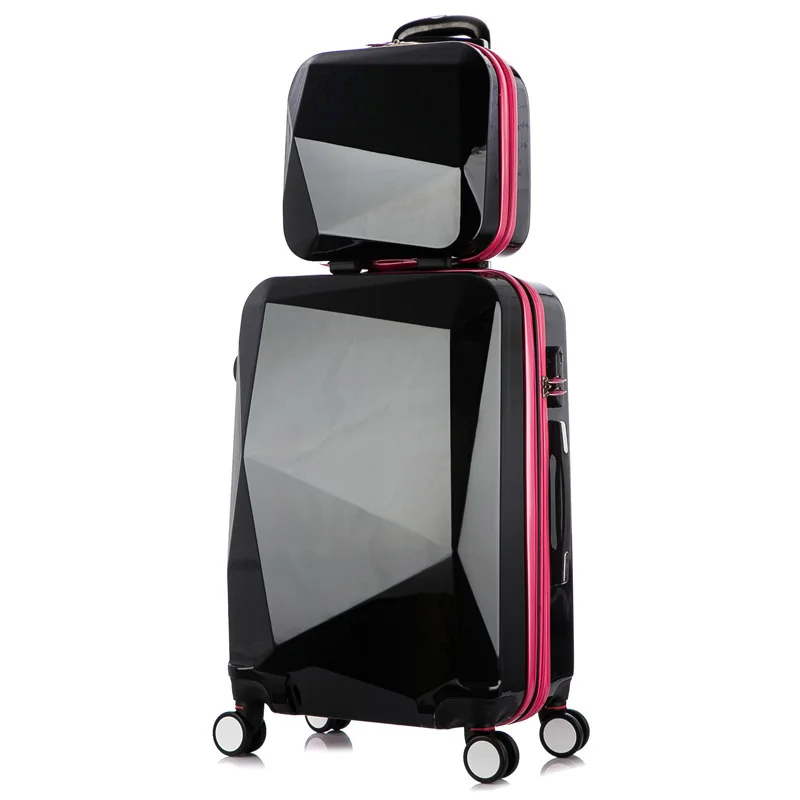 2021 New fashion Cheap ABS Trolley Four Wheels Hard Shell Luggage Travel Suitcase with hand bag