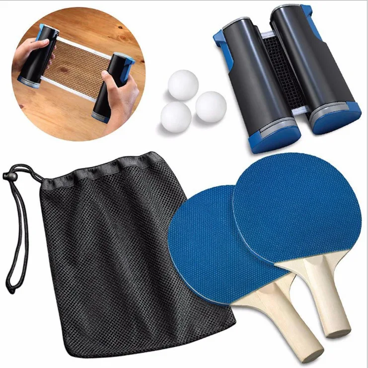 ActEarlier Ping Pong ball portable table tennis net set retractable table tennis net set