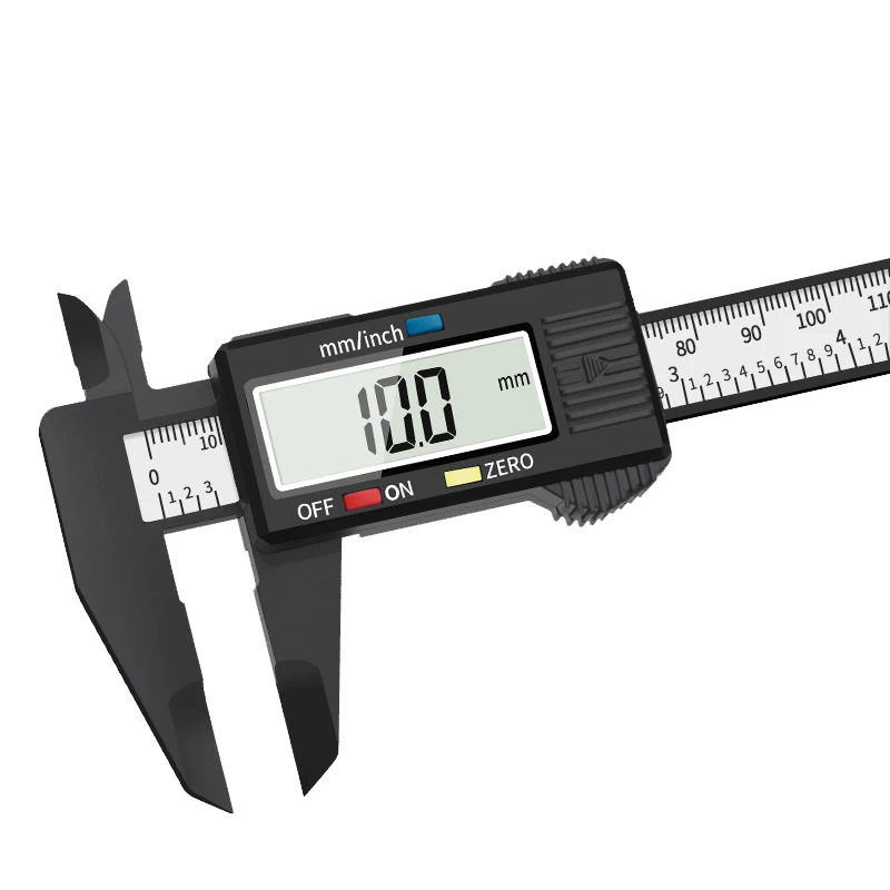 150mm Electronic Digital Caliper - High Precision Plastic Vernier Caliper with LCD Display