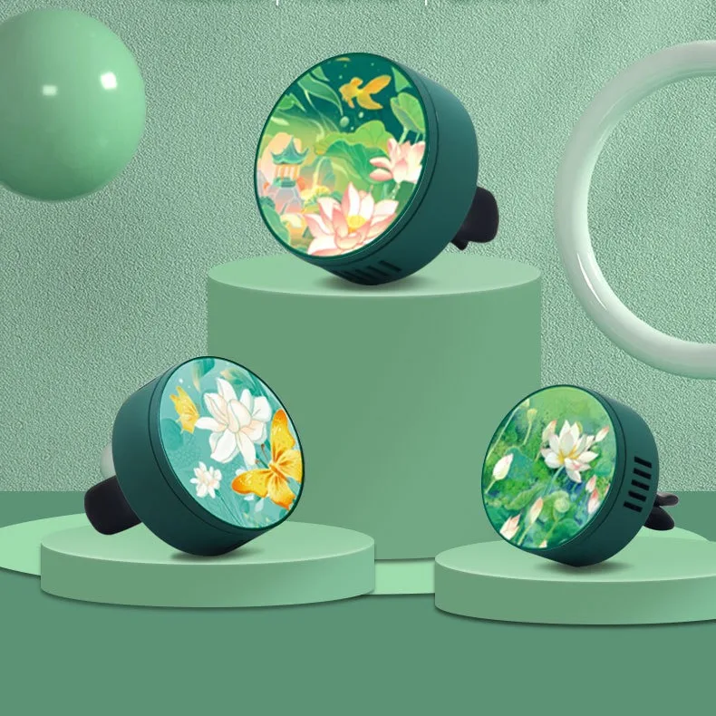 Custom Car Air Conditioning Vent Perfume Clip Metal Spray Paint Car Air Freshener Free Design Car Aromatherapy