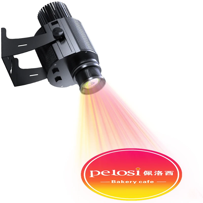 Yufan 100W customized gobo store logo trademark waterproof gobo projector outdoor rotating advertising logo projector