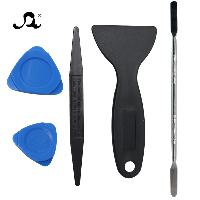 5 in 1 Plastic Opener Dismantling Auxiliary Metal Repair Pry Kit Prying Tools Set For Phone Screen Controller Parts Opening