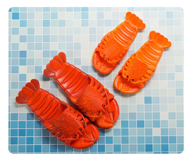 Funny Lobster Flip flops Sandals Slippers Pool Beach Party Slipper for adult  Kid