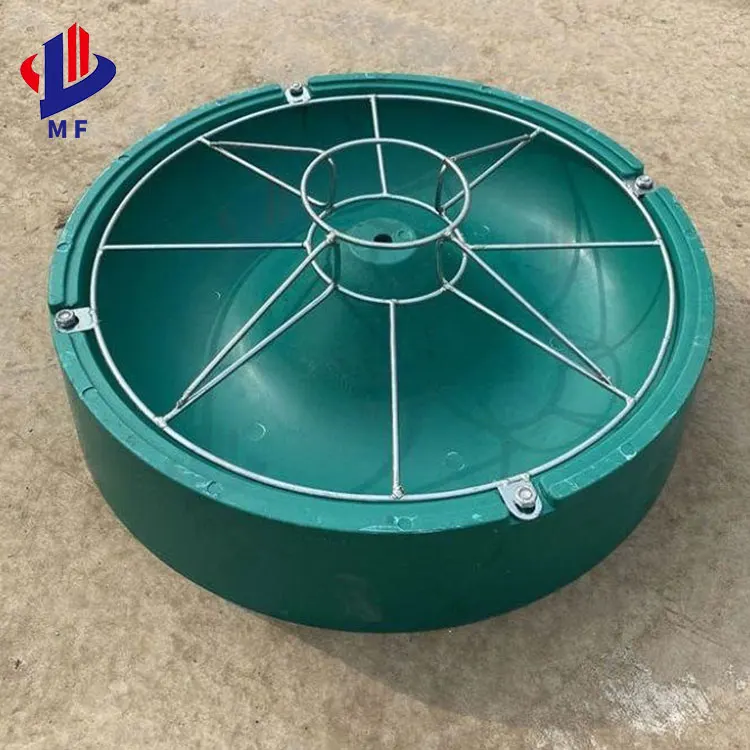 Pig feeding equipment with circular trough composite material for piglets