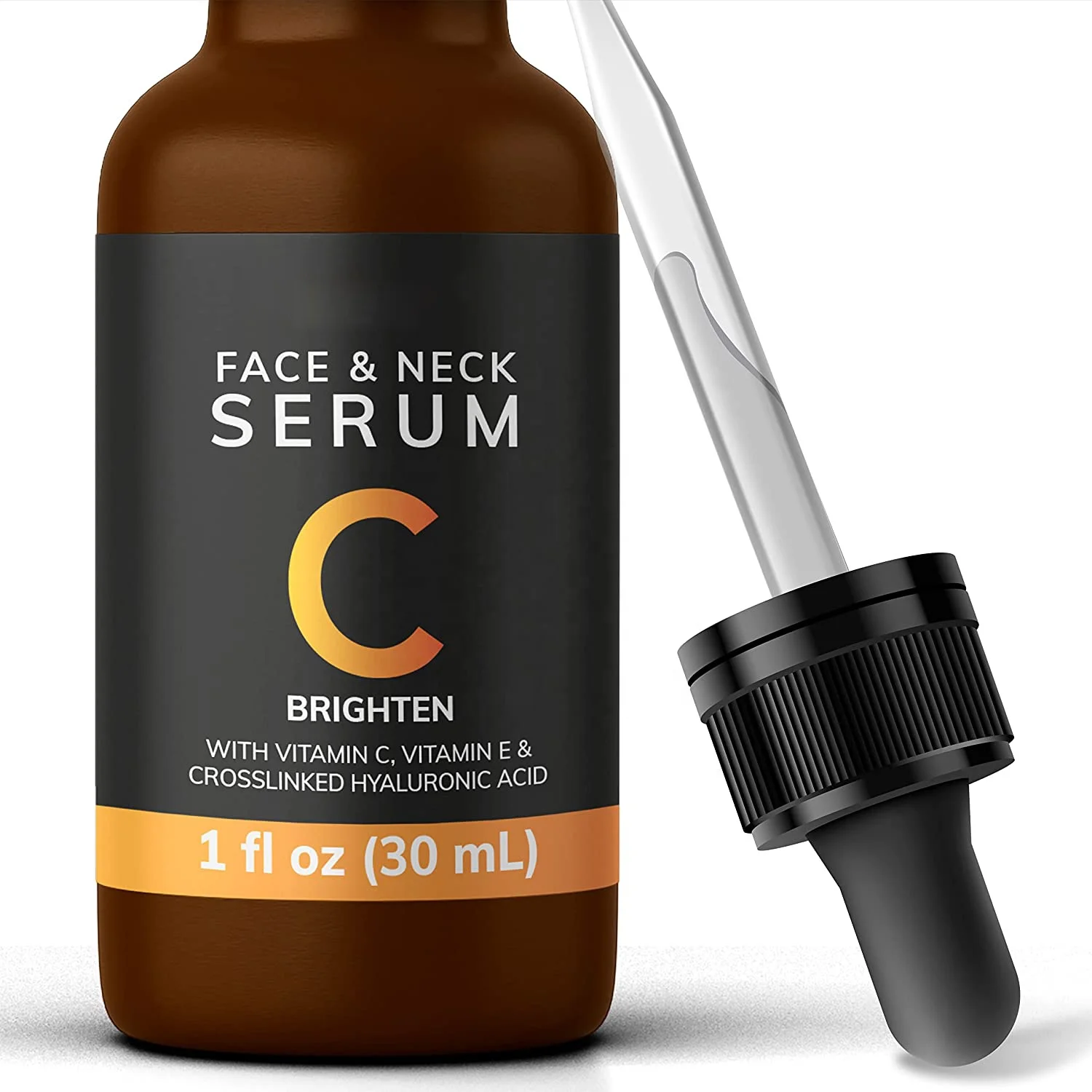 Private Label 95% Natural Ingredients Hyaluronic Acid + Vitamin Serum Brightening Vitamina C para la cara Vitamin C Serum