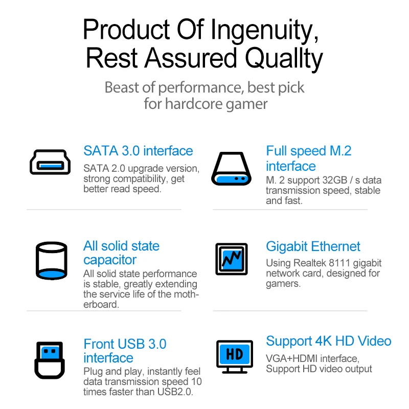 Hot Sale H310 Chipset H310c Lga1151 Motherboard Supported Processor