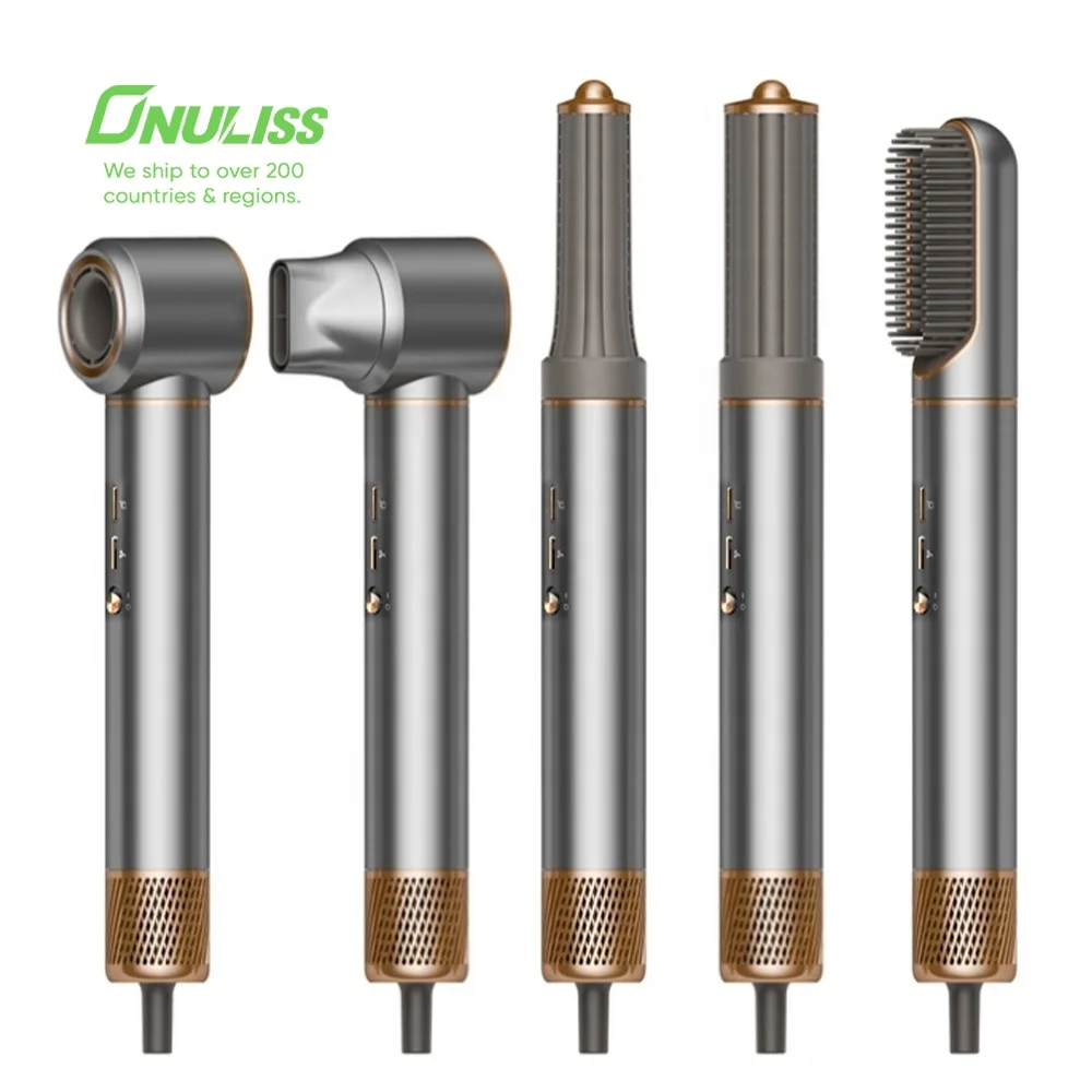 5 in 1 Hair Styler Professional Hair Dryer Brush Blow Dryer Air Hot Air Brush Hair Curler Styler