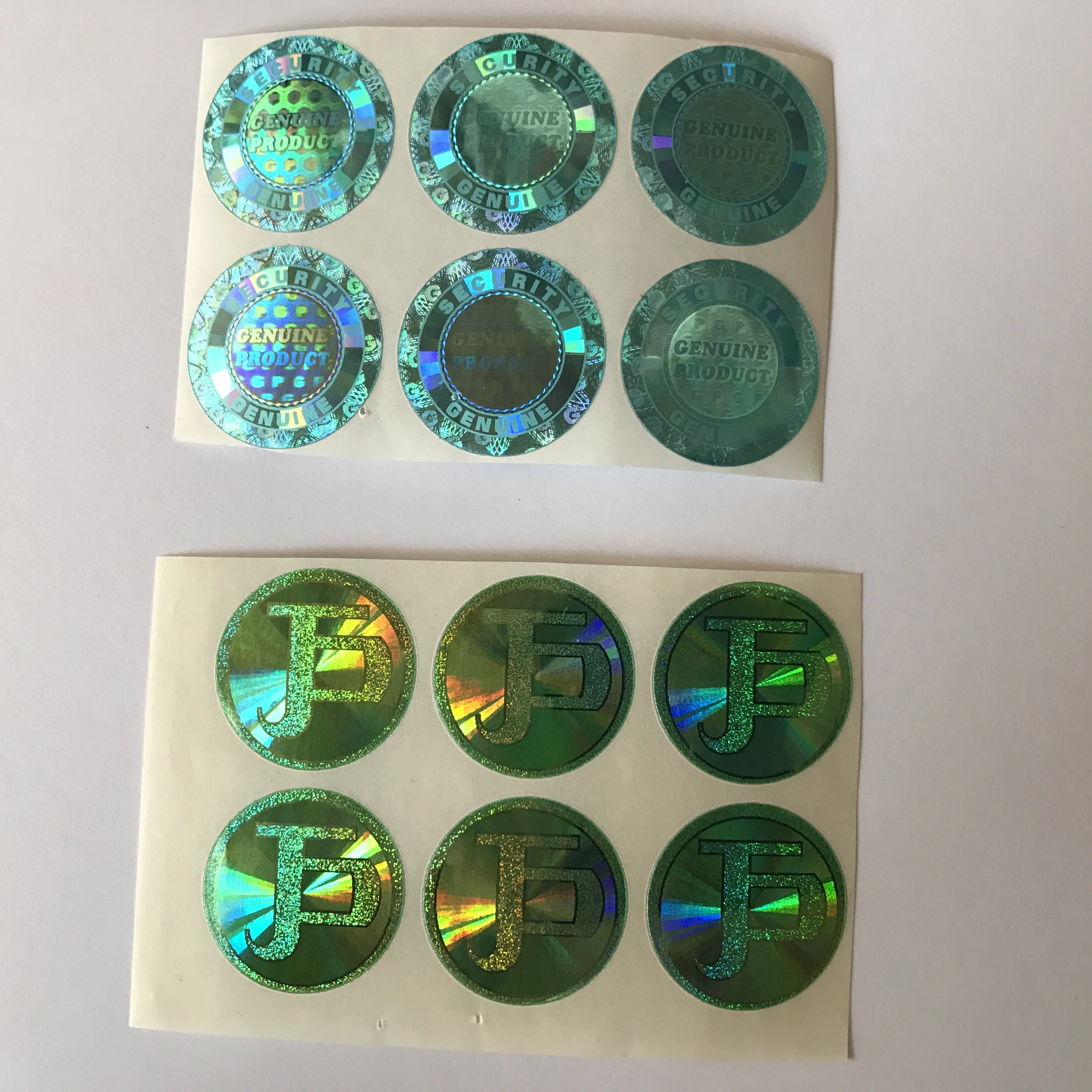 Custom Authenticity 3d Hologram Sticker with Serial Number