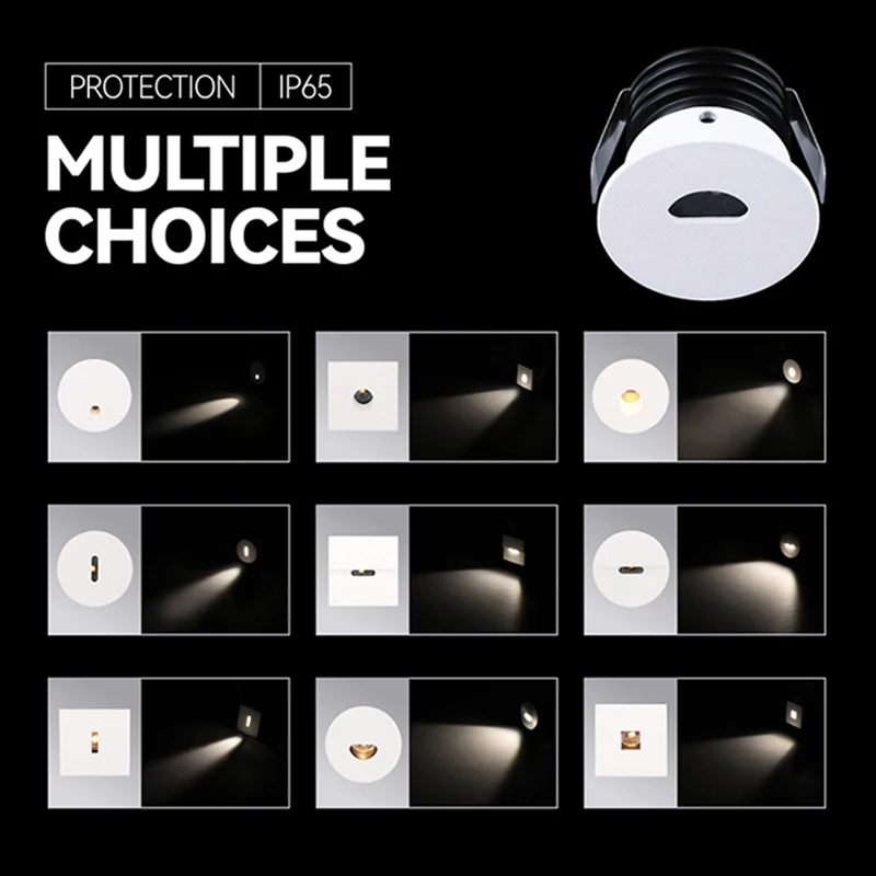 Ip65 Outdoor Staircase Lighting Recessed Wall Light Led Step Stair Light With Motion Sensor