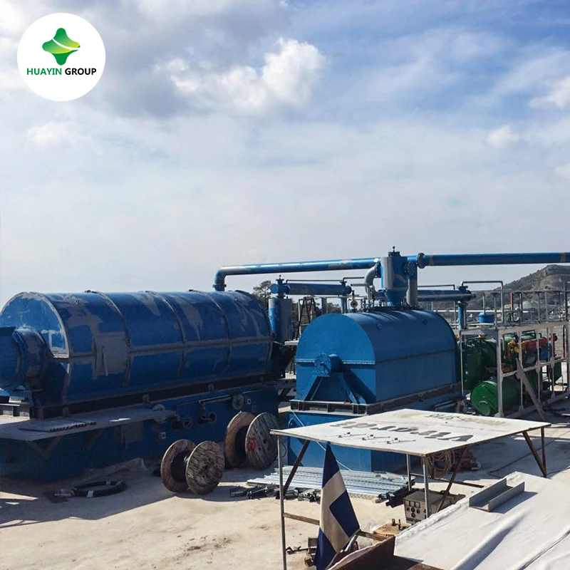 50 ton waste plastic to oil pyrolysis plant for producing diesel fast pyrolysis equipment