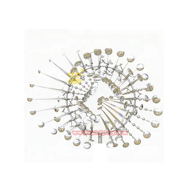 Outdoor Landscape Design public Decoration Stainless Steel Wind Kinetic Sculpture