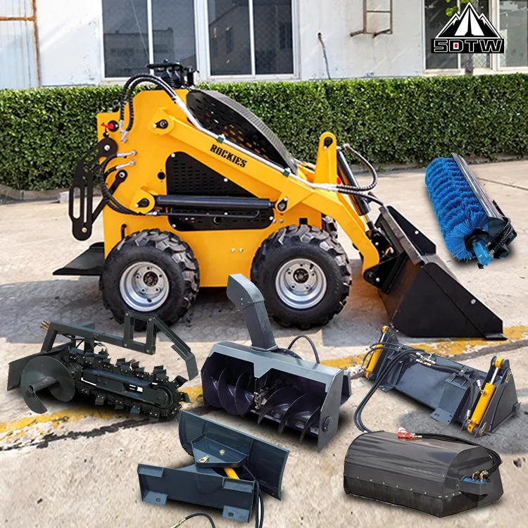 China Factory good quality skidsteer loader 1.2ton 23hp 0.15cbm KOOP engine Mini Skid Steer Loader with EPA Export Europe