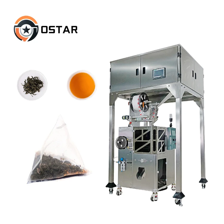 Factory Price Automatic Nylon Material Triangular Tea Bag With Inner Red Tea Bag Packaging Machine